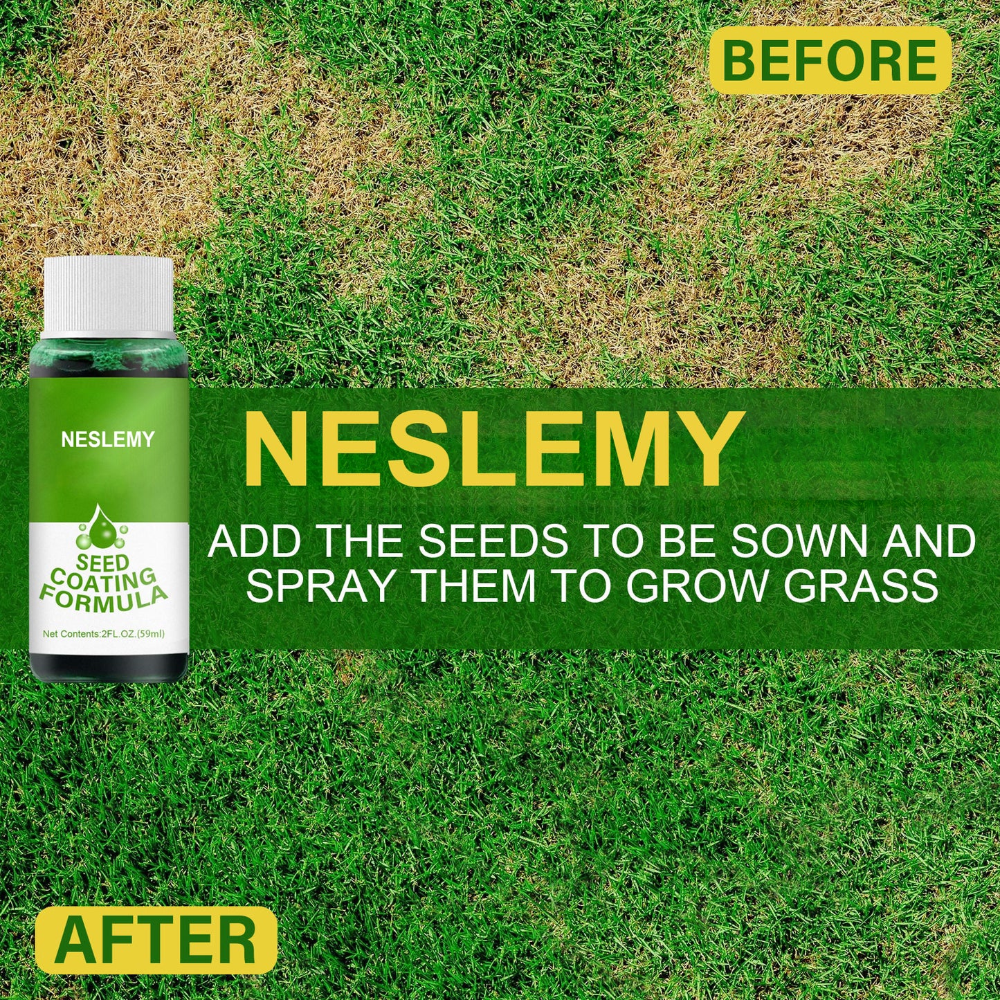 🔥Last Day Promotion🌱Hydro Seeding Lawn Solution
