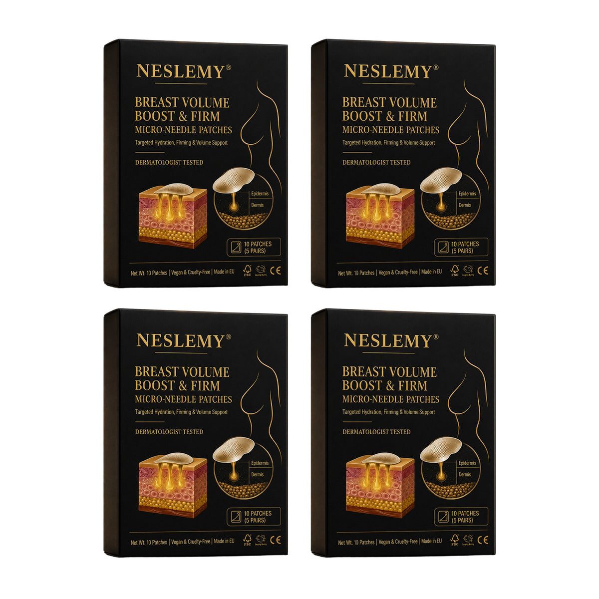 ✨ New Beauty Secret: NESLEMY® Bust & Body Micro-Tip Firming Patches 💕
