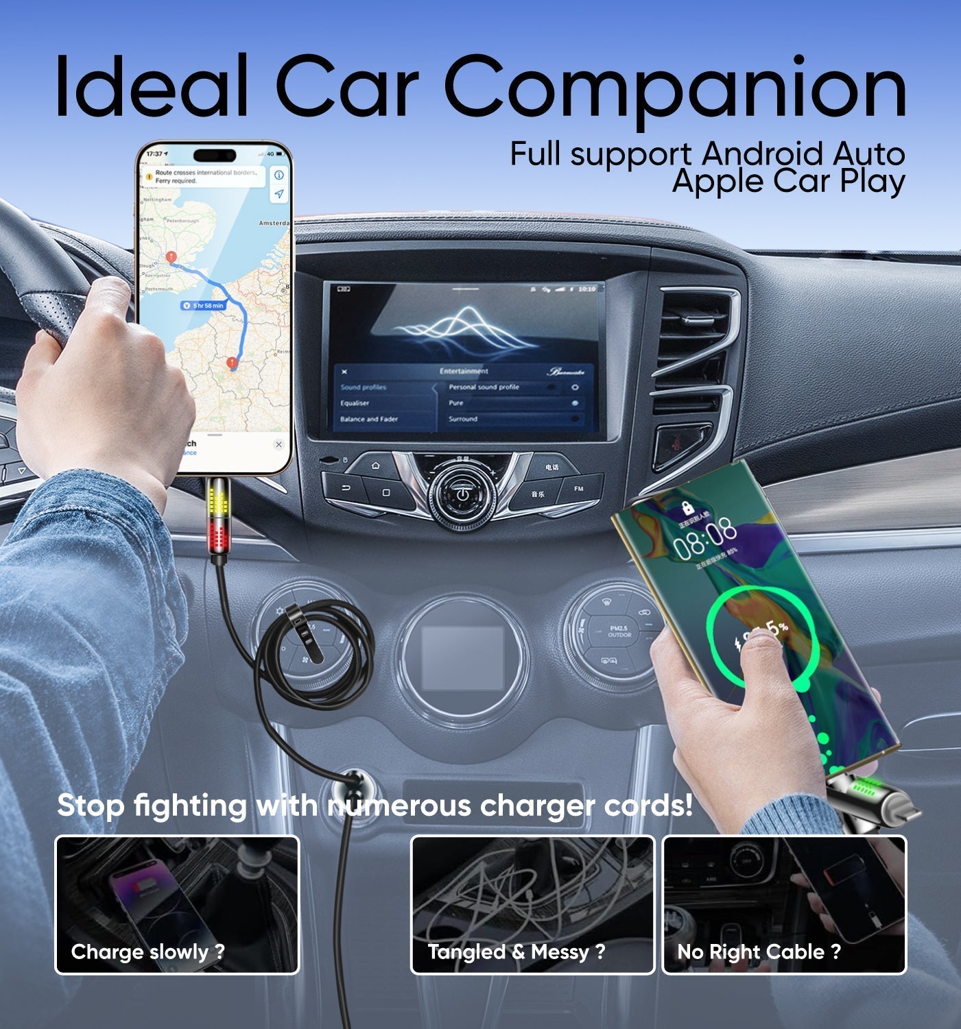 ⚡LOVILDS™ 4-in-1 USB Charging Cable mFish fast charging