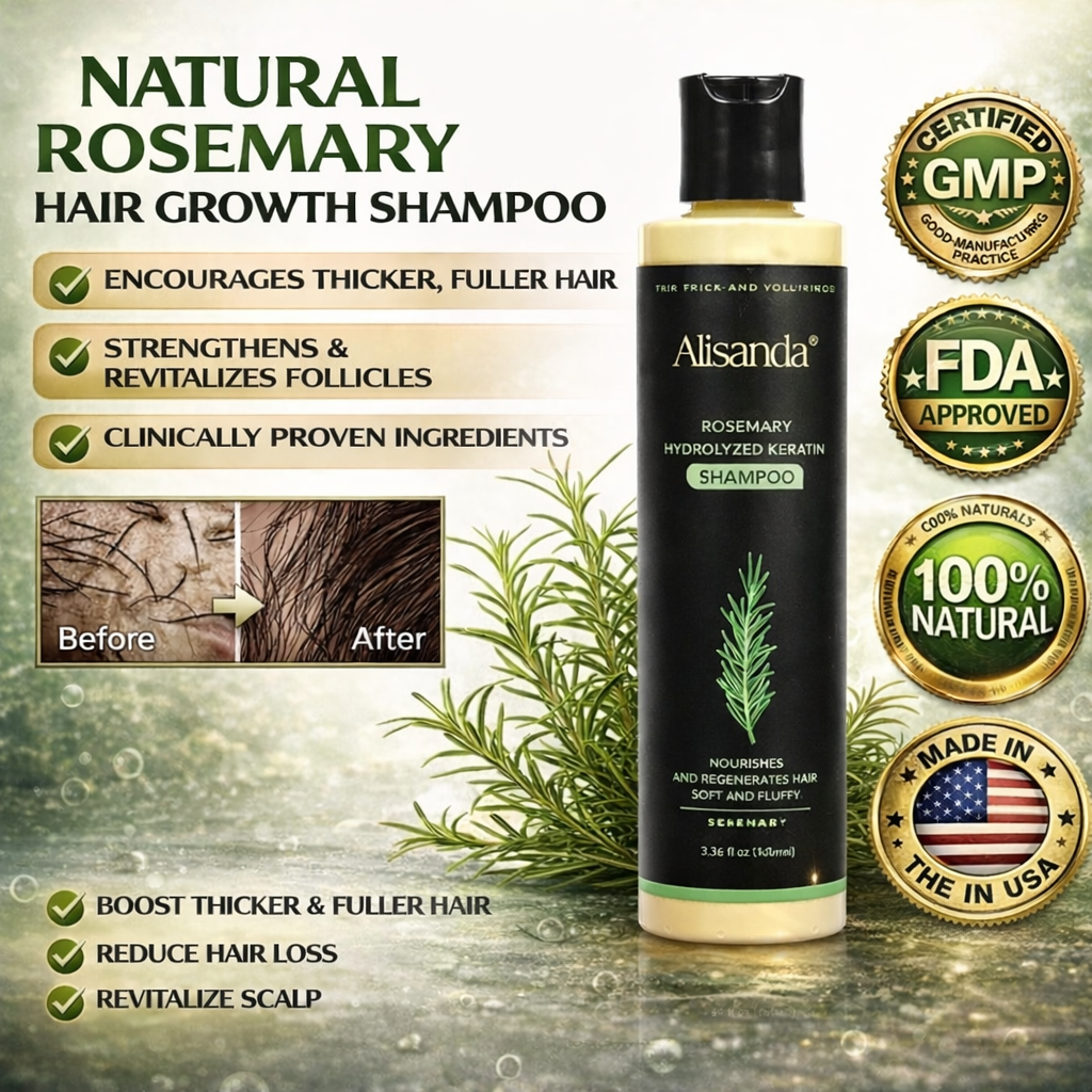 🔥LAST DAY 50% OFF - 🌿Alisanda® Organic Rosemary Hair Growth Shampoo