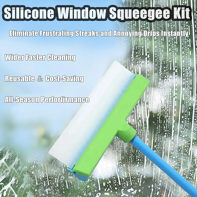 Alisanda™ Recyclable Silicone Window Squeegee Kit