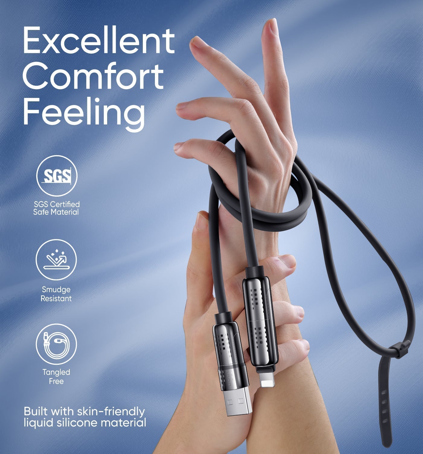 ⚡LOVILDS™ 4-in-1 USB Charging Cable mFish fast charging