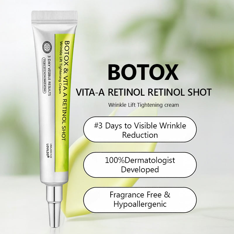Regain youthful skin nown 💫LOVILDS® BOTOX & VITA A RETINOL SHOT Wrinkle Lift Tightening Cream