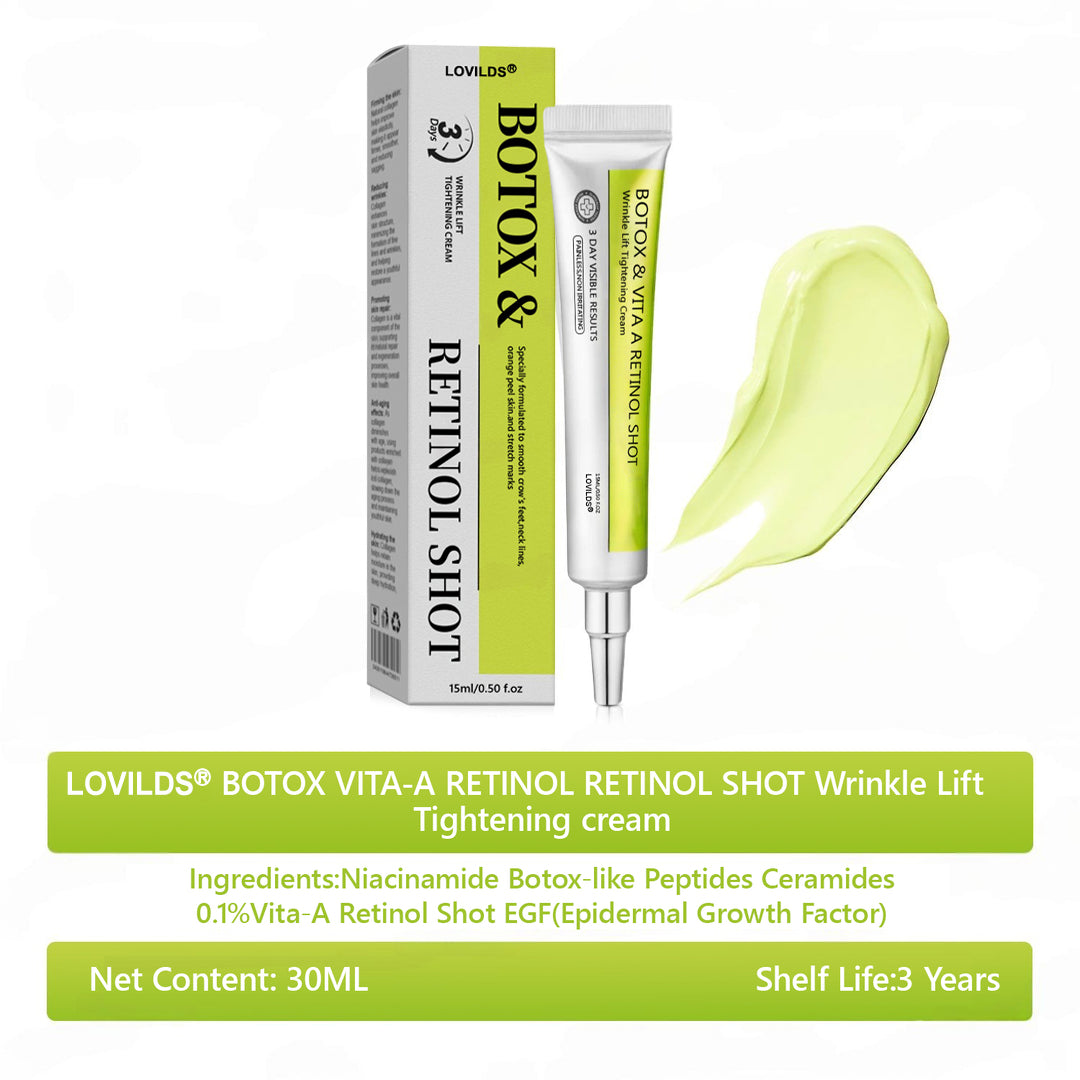 Regain youthful skin nown 💫LOVILDS® BOTOX & VITA A RETINOL SHOT Wrinkle Lift Tightening Cream