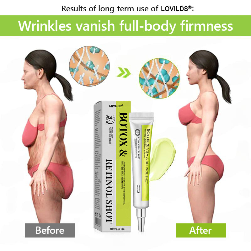 Regain youthful skin nown 💫LOVILDS® BOTOX & VITA A RETINOL SHOT Wrinkle Lift Tightening Cream